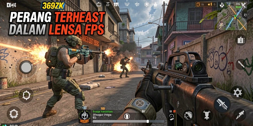 Tampilan gameplay seru di 369ZK dengan aksi tembak-menembak yang mendebarkan.