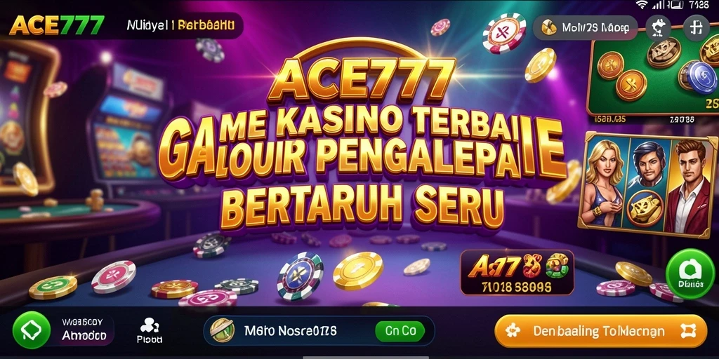 Tampilan gameplay seru dari ACE777 dalam aplikasi Kasino.