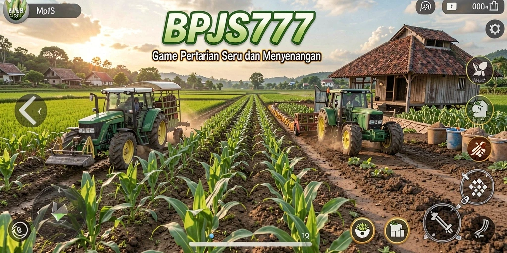 Screenshot gameplay BPJS777 menunjukkan aktivitas bertani yang seru.