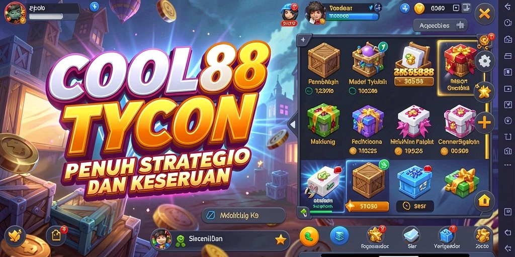 Screenshot gameplay COCOL88 menunjukkan suasana pengelolaan bisnis yang seru.