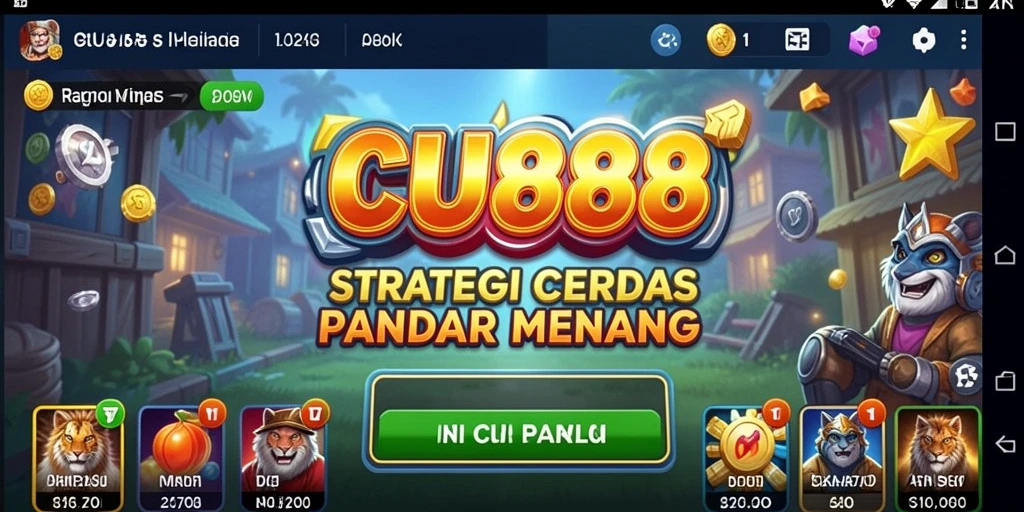 Tampilan menarik gameplay CU888 dengan strategi mendebarkan.