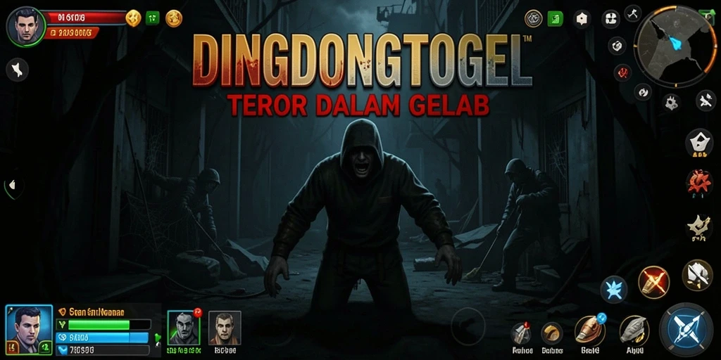 Screenshot DINGDONGTOGEL menampilkan momen menakutkan dalam gameplay.