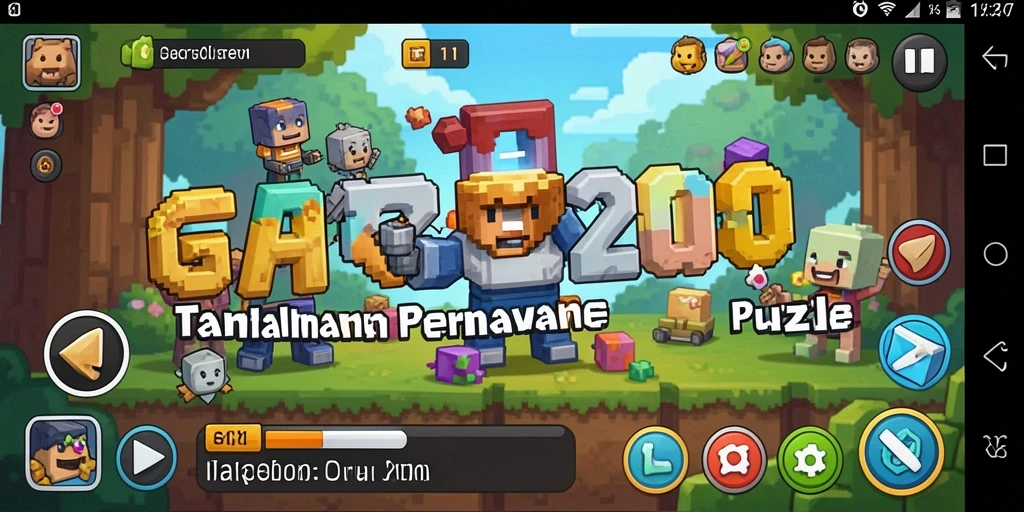 Tampilan gameplay GARCO200 dengan tantangan puzzle menarik.