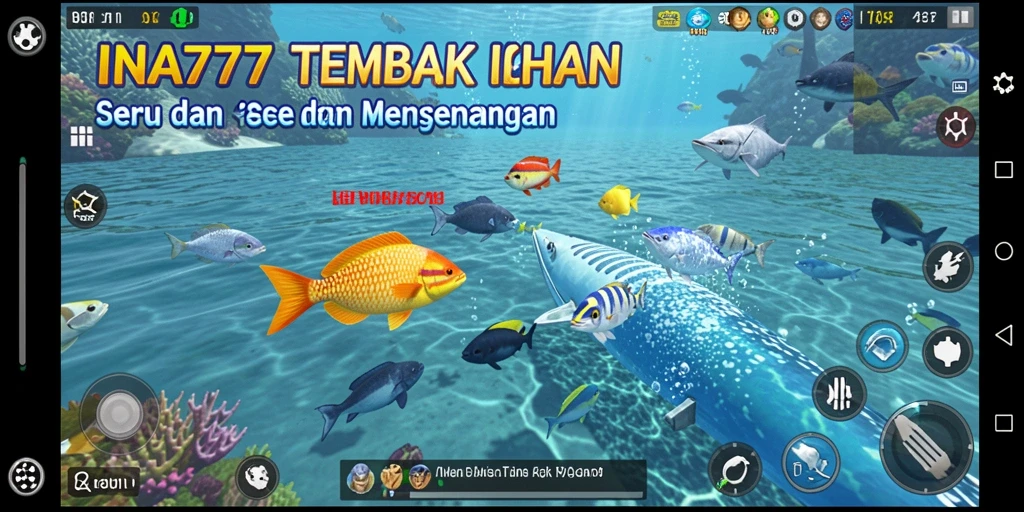 Tangkapan layar gameplay INA777 menampilkan suasana Tembak Ikan yang seru.