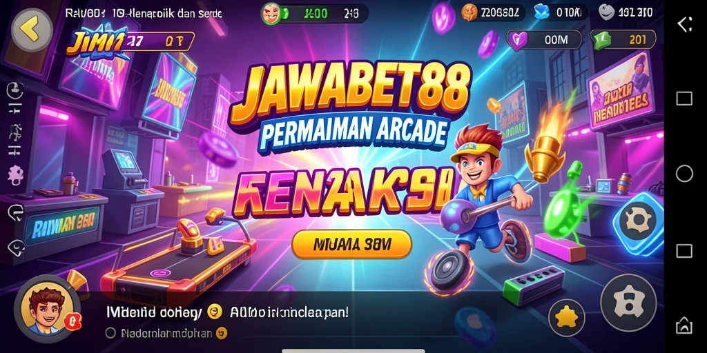 Tangkapan layar utama dari gameplay seru JAWABET88 dengan efek visual yang menarik.