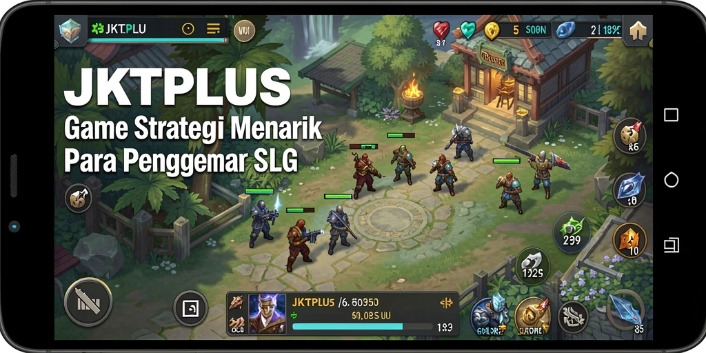 Tampilan menarik dari gameplay JKTPLUS dengan strategi SLG yang mendebarkan.