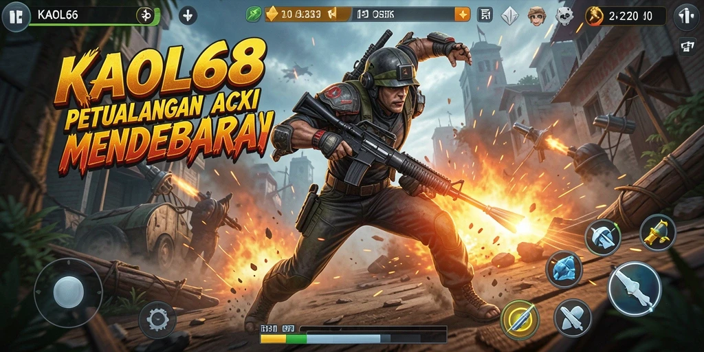 Tampilan seru dan mendebarkan dari gameplay KAOL68.