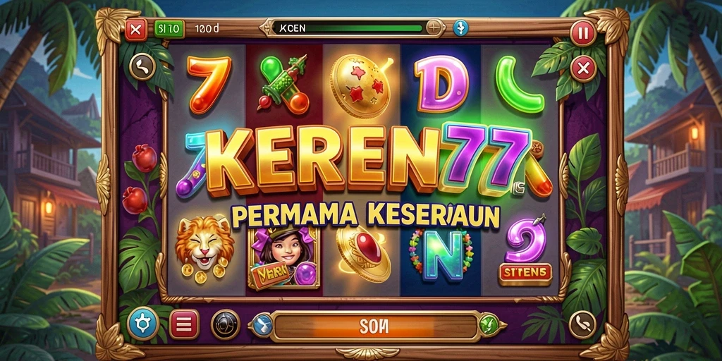 Tampilan menarik dari game Slot KEREN77.