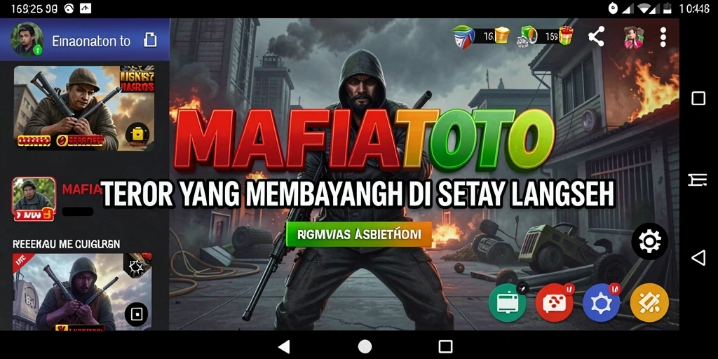 Tampilan gameplay MAFIATOTO yang mencekam dan menegangkan.