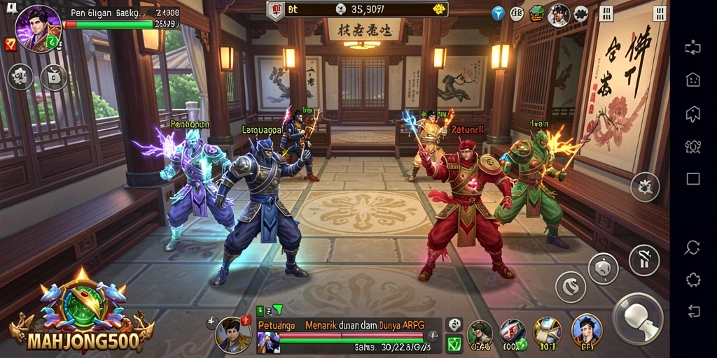 Tampilan gameplay ARPG yang mendebarkan dan penuh aksi.