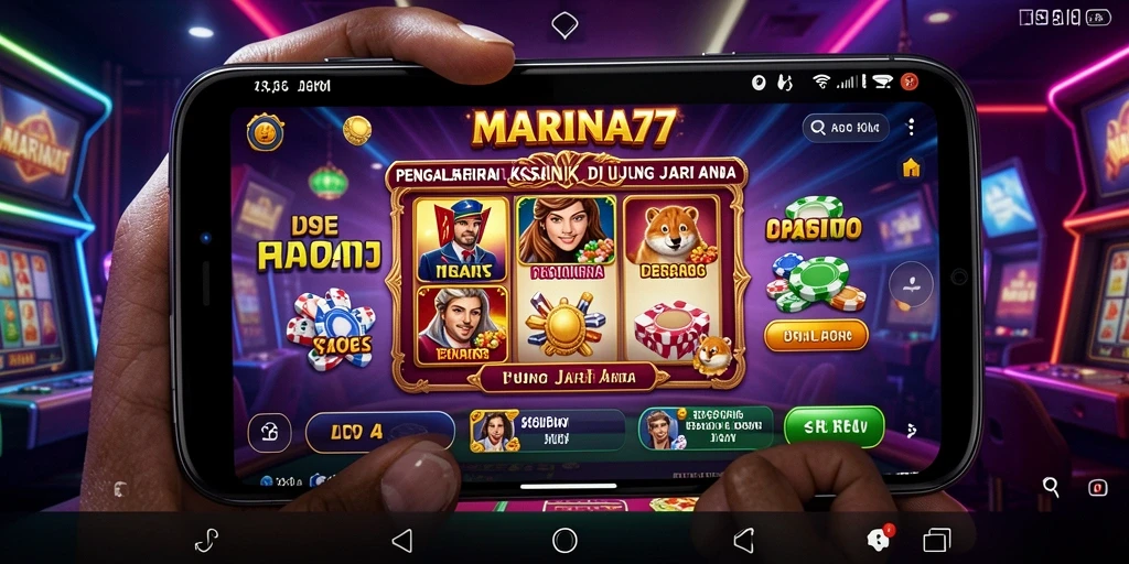 Tampilan menarik dari permainan kasino di MARINA77 yang menghibur.