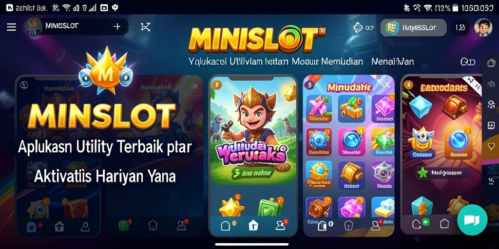 Tampilan screenshot MINISLOT menunjukkan antarmuka yang intuitif dan fitur pengingat yang berguna.