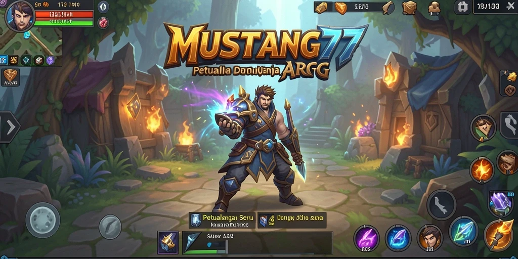 Screenshot gameplay seru dari MUSTANG77 dalam petualangan ARPG.