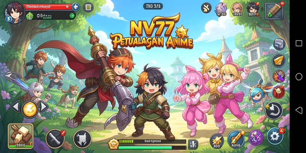 Gameplay yang mengasyikkan dan karakter anime yang berwarna-warni.