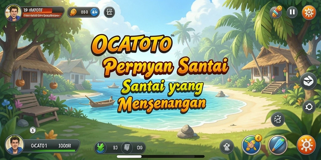 Screenshot gameplay OCATOTO yang penuh warna dan menyenangkan.