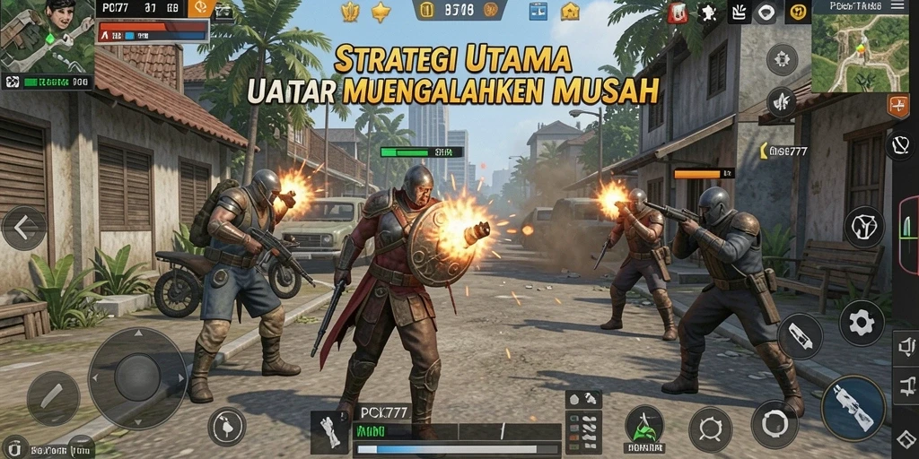 Tampilan gameplay PCX777 yang mengesankan dan menegangkan.