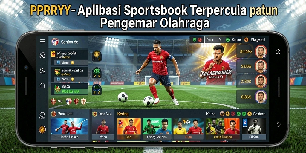 Tampilan utama PPRRYY dengan berbagai opsi taruhan olahraga.