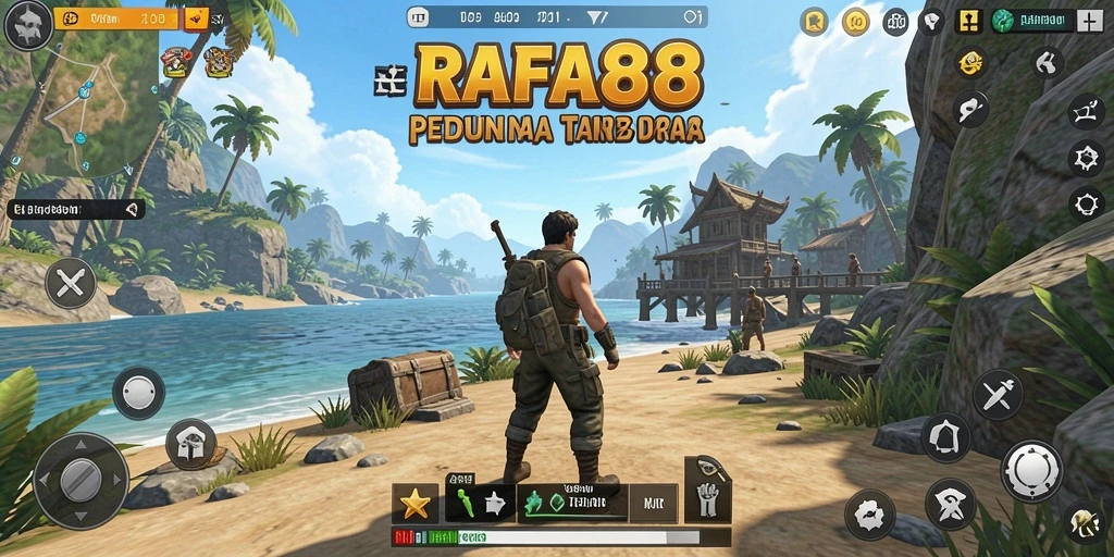 Tampilan gameplay RAFA88 yang menampilkan dunia terbuka yang menakjubkan.