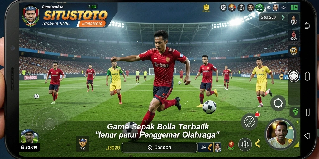 Tampilan gameplay SITUSTOTO dengan aksi pemain di lapangan.