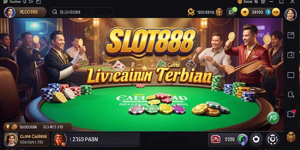 Screenshot gameplay SLOT88 menampilkan suasana kasino yang seru.