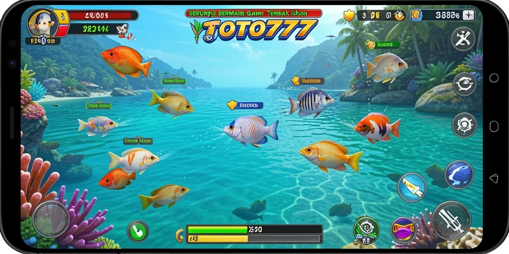 Tangkapan layar menampilkan gameplay seru Tembak Ikan di TOTO777.
