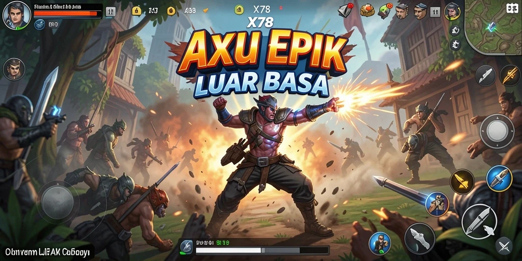 Tampilan gameplay X78 yang mendebarkan dan penuh aksi.