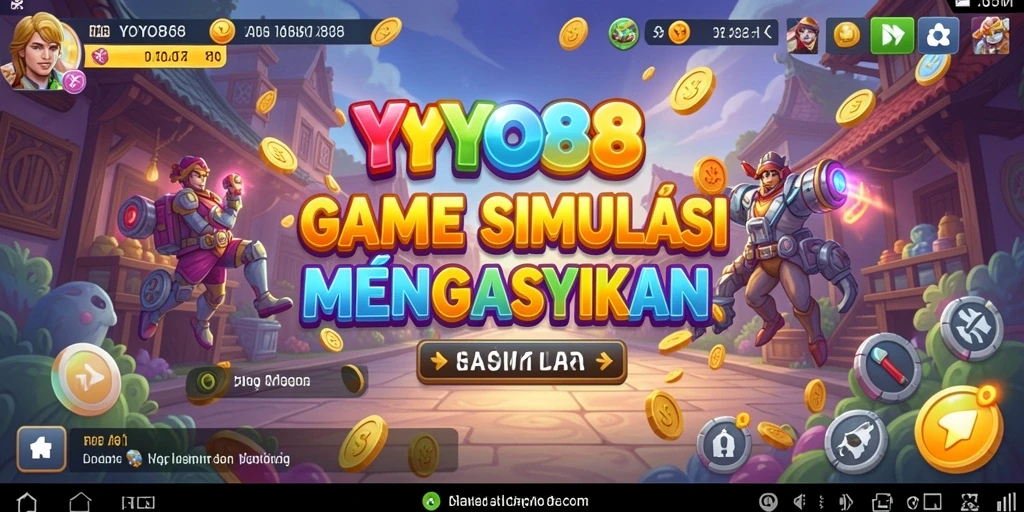 Tampilan gameplay <strong>YOYO88</strong> yang penuh warna dan interaktif.